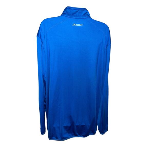 Masters Tech 1/4 Zip Pullover Mens Large Blue Long Sleeve Performance Golf - Picture 2 of 6